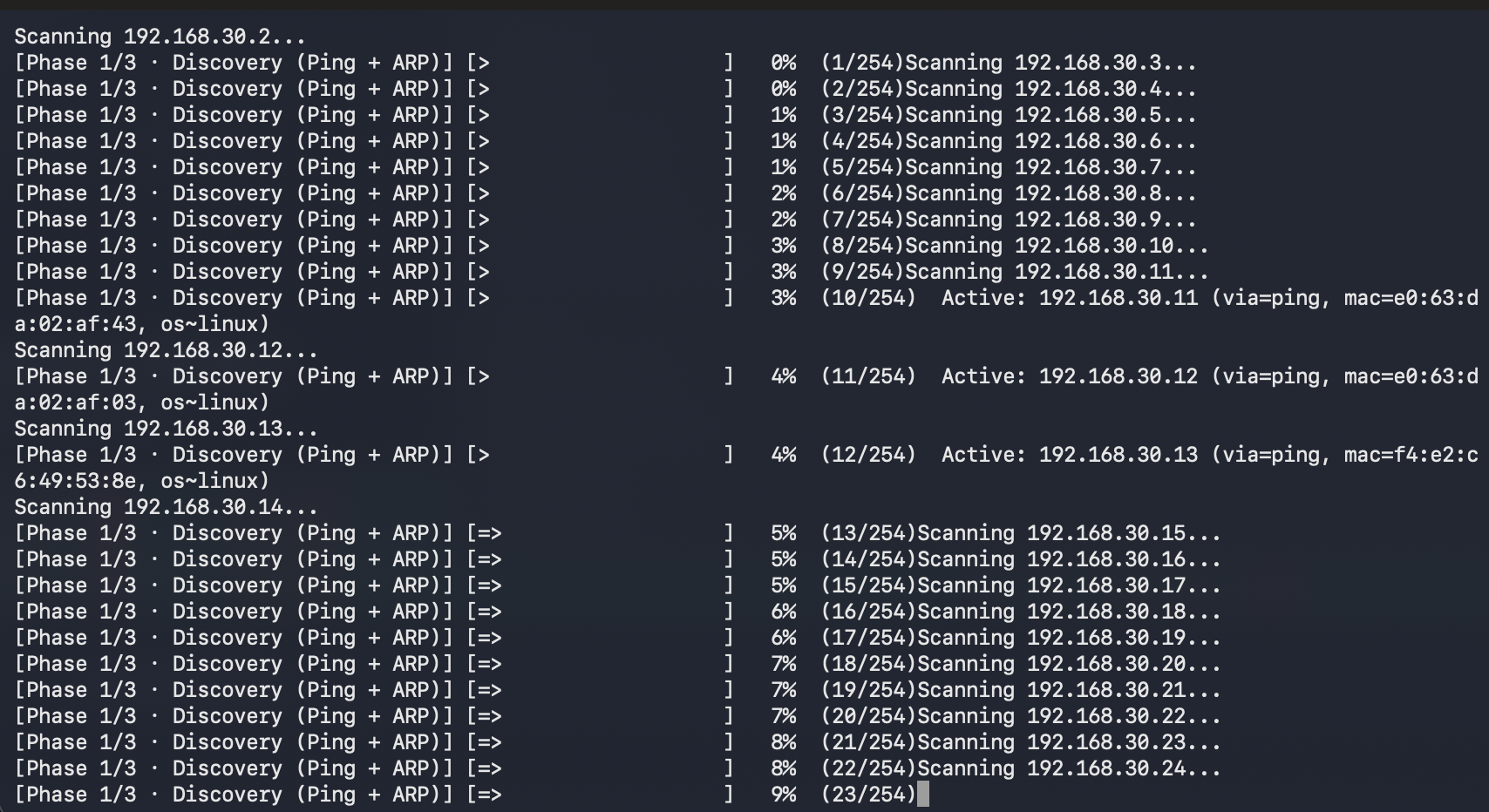 SubAvengers agent scanner – automatic IP discovery